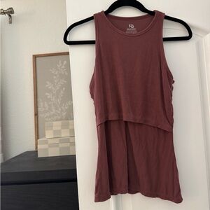 Kindred Braverly Ribbed Bamboo Racerback Nursing Tank | Redwood - M